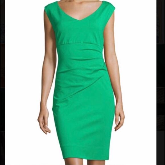 Diane Von Furstenberg Bevin Sleeveless Sheath Mini Dress in Spring‎ Green Size 6 - Picture 1 of 13